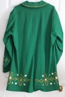 Vtg  Odd Fellows Ceremonial Green Cotton Uniform Jacket-conductor-c e  Ward Co 