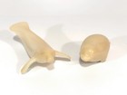 Two Vintage John Perry Baby Harp Feely Sealy -and- Manatee Resin Sculpture Vg