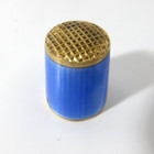 Vintage Blue Enamel Norway 925 Sterling Silver Thimble 8 5 Grams Size 4