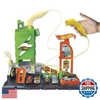 Hot Wheels City Track Set  Super Recharge Fuel Station Playset With Ev Charge