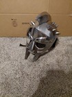 Silver Medieval Maximus Helmet Gladiator Movie Helmet Knight Roman Spartan Armor
