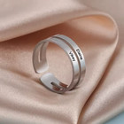 Custom Jewelry Double Name Ring Personalized Engraving Silver Black Adjustable
