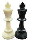 Weighted Scholastic Plastic Chess Pieces - Matt Finish