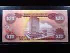 Jamaica 20 Dollars L  1960 1976 P63 Central Bank World Currency Money H5186