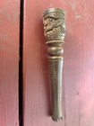 Vintage Hippie Trail Wooden Carved Indian Chillum Smoking Pipe Animal Motif