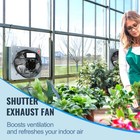Shutter Exhaust Fan Shop Exhaust Fan 10   Wall Mounted Aluminum 820 Cfm