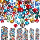 3456 Pcs Crystals Diamond Rhinestones Ab Clear Flat Back Round Gems Flatback    