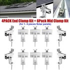 Solar Panel Roof Mount Mounting Bracket Kit  for 1-4 Pcs Solar Panels  Universal