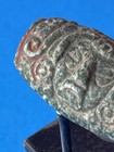 Pre Columbian   Mezcala Mayan Olmec  Green Stone  Tubular   Large  Bead  Figure