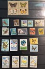 Stamp Lot Assorted World Butterfly Stamps Lot Of 51 Stamps Worldwid