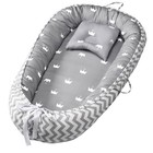 3-in-1 Portable Baby Lounger For Newborn Infant 0-24m   Nest Bed  Soft Cushion
