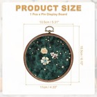 Wall Hanging Brooch Jewelry Storage  Round Pin Board For Decor  Star Dark Green