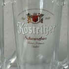 Kostritzer Schwarzbier Beer Glass Mug 0 3l Tall Stein German Set Of 4 Glasses