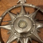 Vintage Solid Brass Compass Rose Wall Decor Nautical North South East West 12 