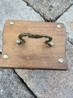 Vintage 70   s Price Mcm Wooden Coaster Set W metal Handle Wood Taiwan 8 Coasters