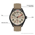 Citizen Garrison Men s Eco-drive Brown Strap Red Accents Watch Bu2055-08x