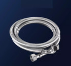 1 2  Bsp Flexible Stainless Steel Braided Water Supply Hose Pipe 20-200cm Long