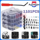 1101pcs Car Retainer Clips Auto Fasteners Push Trim Clips Pin Rivet Bumper Kit