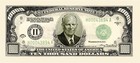 100 Total Eisenhower  10 000 00 Ten Thousand Money Bill Party Fake Novelty Play