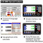 2 3axis Digital Readout Lcd Dro Display 5  m Linear Scale 4  -40   For Lathe Mill