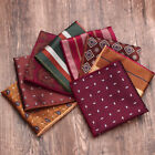 Pocket Square Paisley Floral Men Silk Polyester Hanky Wedding Party Handkerchief