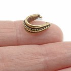 Antique Brass Large Hammered Pinch Bails  4-pack Vintage Bronze Pendant Holders