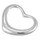 Tiffany Elsa Peretti Open Heart Pendant Sterling Silver 925 Medium New Condition