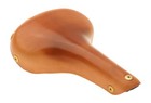 Gilles Berthoud Mente Saddle Steel Rails Hard Leather Cover Natural New Nos Nib
