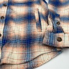 Goodfellow Heavyweight Cream blue Flannel Size Medium  100  Cotton  Side Pockets