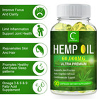 180 Pills Hemp Seed Oil Softgels Omega 3 6 9 Fatty Acids Cold Pressed Capsule