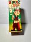 Vintage 1950 s Tin Wind-up Marusan Japanese Bubbling Boy In Original Box 