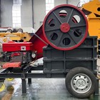 Portable Mobile Mini Sand  Gravel And Rock Diesel Engine Mobile Jaw Crusher