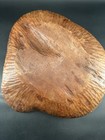 Vtg Primitive Hand Carved Wooden Dough Trencher Bowl 17    Rustic Farmhouse Boho