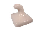 Pink Ceramic Tile Robe Hook Towel Hanger Mid Century Modern Classic Color 063