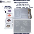 Soap Making Kit Melt   Pour Supplies  2 Lb Goats Milk Base  Molds  Fragrance