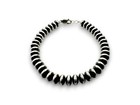 Navajo Sterling Silver Rondelles Saucer Flat Bead Bracelet 6mm 8  97608