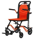 Lightweight Aluminum Alloy Transport Chair Foldable Wheelchair 220 Lbs Capacity