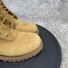 Timberland Boots Girls Size 3 Us 6 Inch Wheat Yellow Nubuck Waterproof Ankle