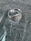 Antique 1920s 1930s Girl Scout Ring Sterling Silver Sz 5 5 Ostby Barton Vintage