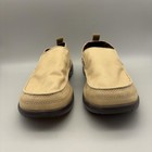 Crocs Shoes Mens Size 14 Beige Canvas Slip On Walu Loafers Lightweight Casual