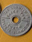 Washington State Sales Tax Token - Aluminium