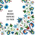 Decoupage Paper Napkins Vintage Floral Christmas Holidays - Two Luncheon Napkins