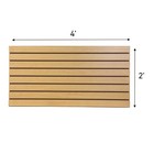 4 Ft X 2 Ft Horizontal Maple Slatwall Easy Panels  24 h X 48 l  - Pack Of 2