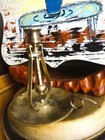 Vintage Brass Nautical Gimbal Sailing Ship Hand Wall Candle Stick Holder Light