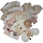 Hand Dyed 100  Paper Tea Avocado Aged Grunge Look Junk Journal Vellum Ephemera