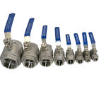 Ball Valve 1 2 - 4  3 4   2    Npt Female Threaded Full Port Stainless Steel 316