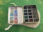 Schmincke Mini Set Forest Tundra Super Granulating Watercolor 10 Colors Mint Tin