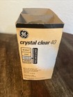 Ge Crystal Clear  40 Watt Decorative A-19 Medium Base Light Bulbs 2-pack 90419