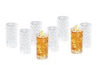 Better Homes   Gardens Diamond Cut Tumbler Clear Drinking Glass  8 Pack