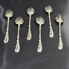 Small Doutre Roussel Spoons In Solid Silver  Rococo    6